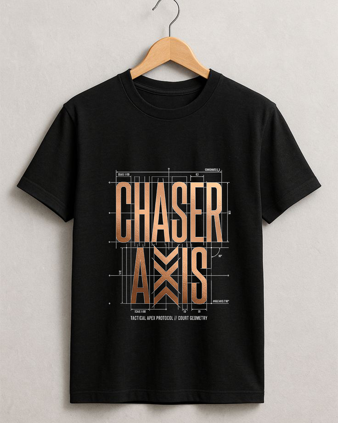 Chaser Axis Black Graphic T-Shirt